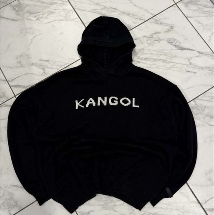 Вязаний светер худі Kangol