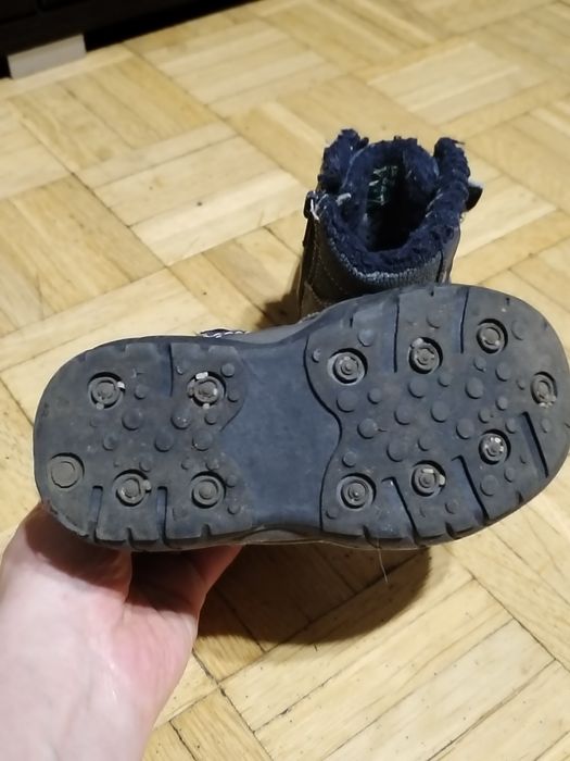 Kozaki chłopięce granatowe r25