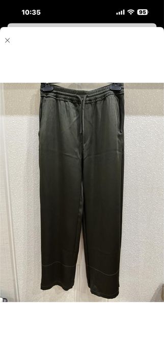 Сатиновые атласные брюки Zara