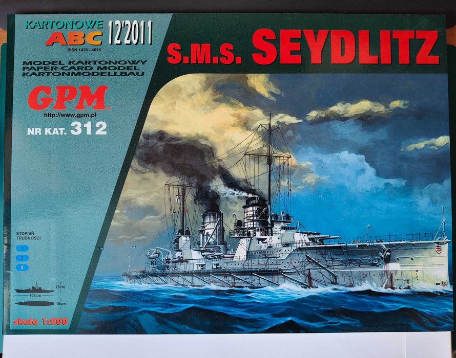 Model kartonowy GPM SMS Seydlitz 1/200