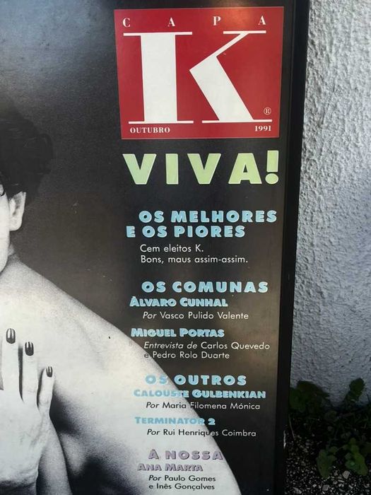 Prova de capa da revista K
