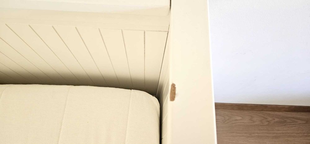 HEMNES Cama indiv/dupla c/3 gav, branco, 80x200 cm