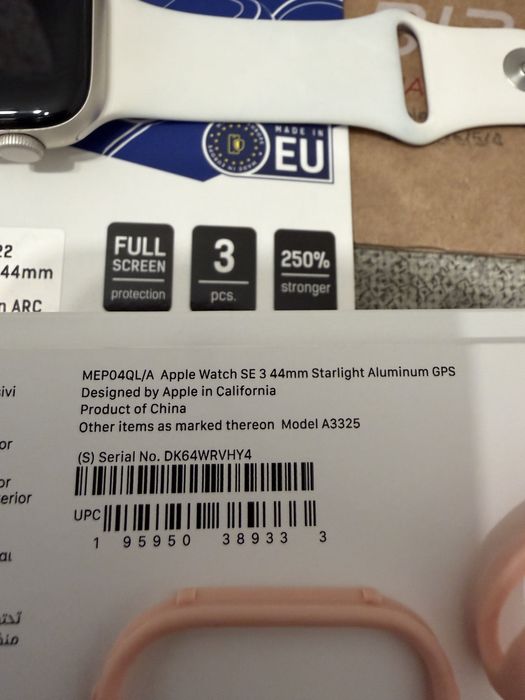 Apple Watch SE 3,  44mm GPS , + dodatki