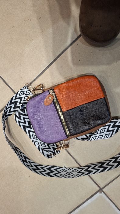 saszetka skórzana nowa wymiary na zdjęciach