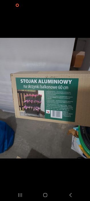 Stojak aluminiowy na kwiaty