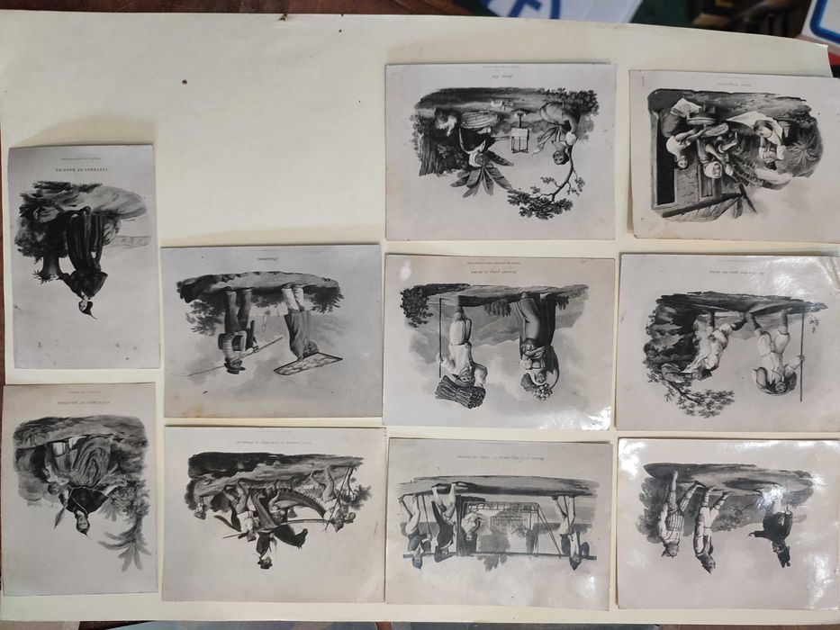 Lote 10 Imagens Litografias  da Obra A History of Madeira