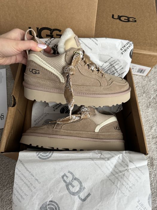 Трендові зимові кросівки угі UGG Lowmel Sand / Бежеві — 38 розмір (Нові)