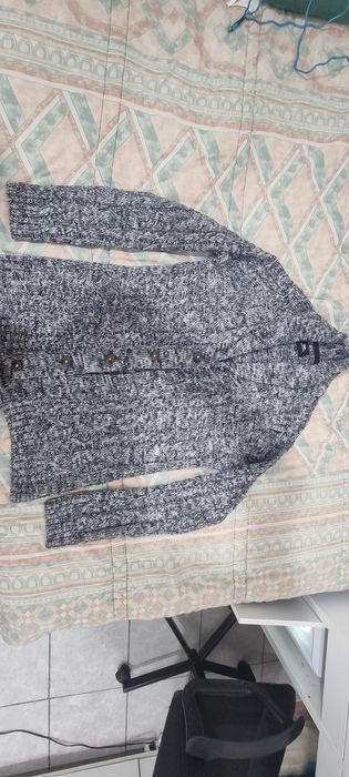 Casaco de lã cinzento como novo