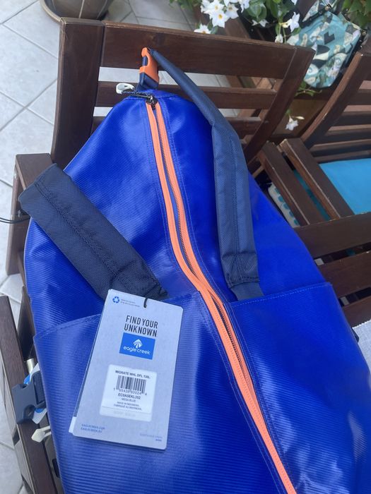 Torba żeglarska -podróżna na kółkach Eagle Creek Migrate Wheel Duffel 130L Mesa Blue