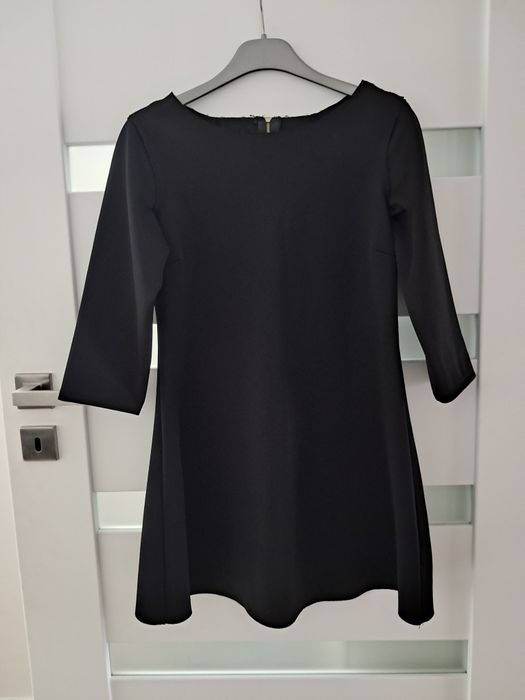 Czarna elegancka tunika bluzka S
