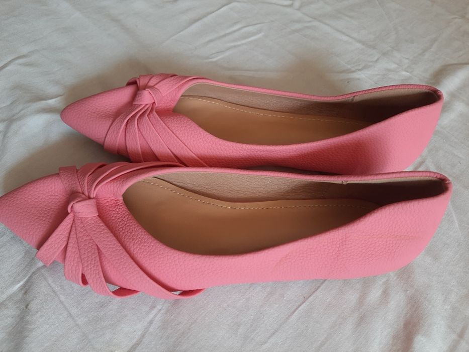 baletki różowe, damskie,