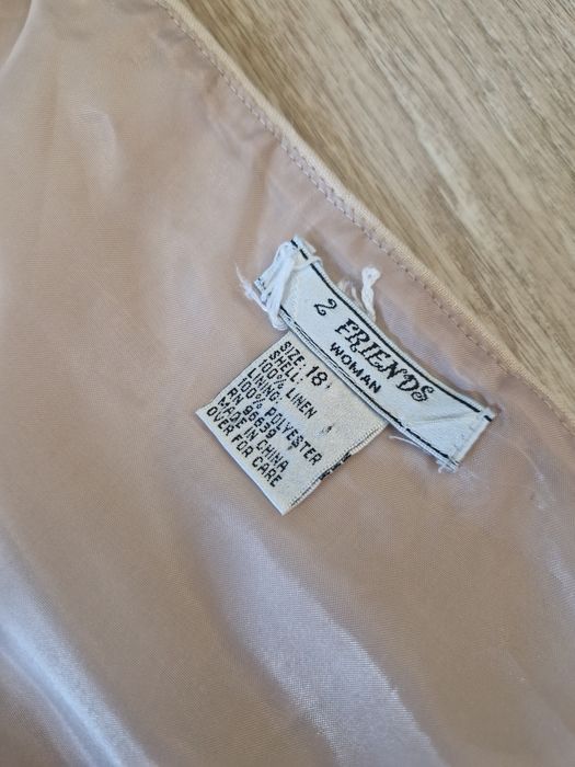 Bluzka koszulka letnia elegancka len XL