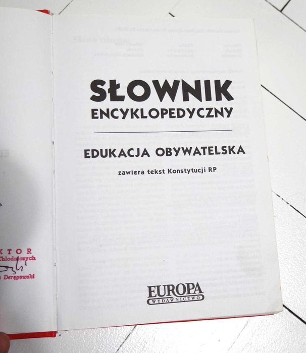 Słownik Encyklopedyczny Edukacja Obywatelska 1999