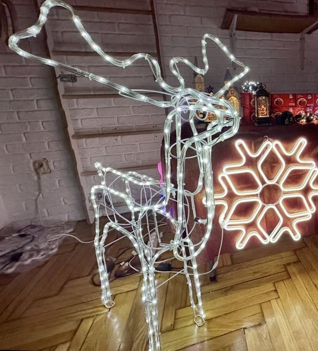 Renifer świecący duży diody