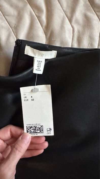 Шкіряна спідниця h&m 32