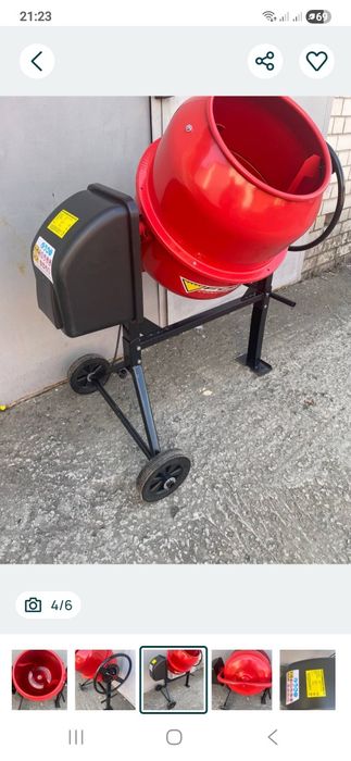 Оренда бетономішалки 140л