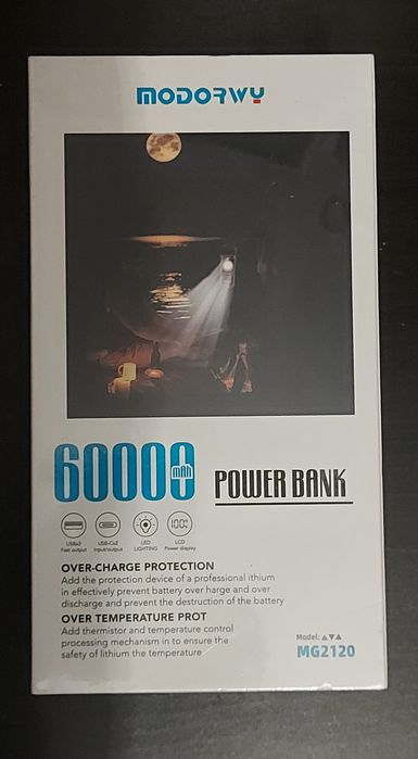 Powerbank 60000mah - Artigo novo e selado