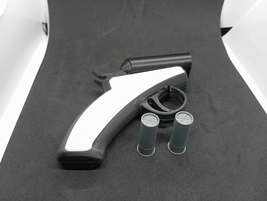 Dwulufowy Fidget Shotgun Model 3D Antystresowy Gadżet Kolekcjonerski