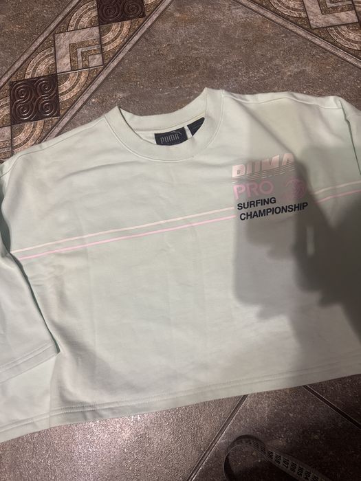 Puma вкорочена котонова футболка