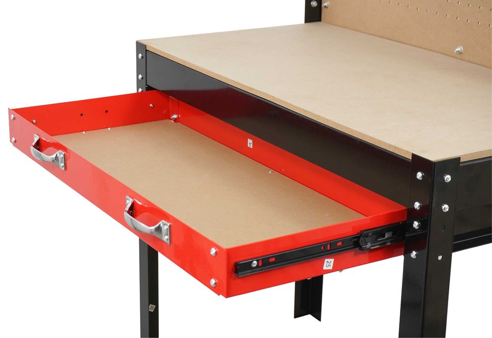 STÓŁ WARSZTATOWY Roboczy Narzędziowy Do Garażu Pracownia Blat+Haczyki