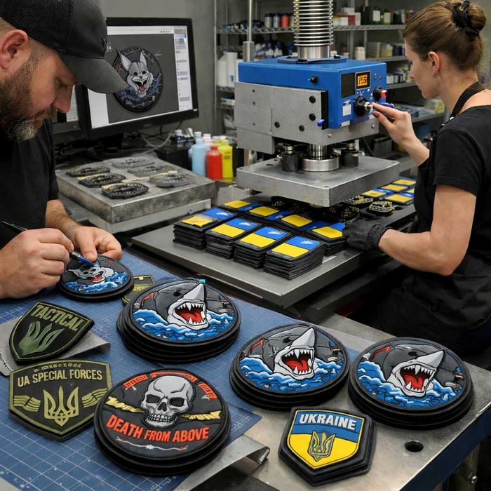 Займаємося виготовленням та друком ПВХ  шевронів будь-якої складності