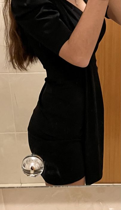 vestido curto preto da morgan