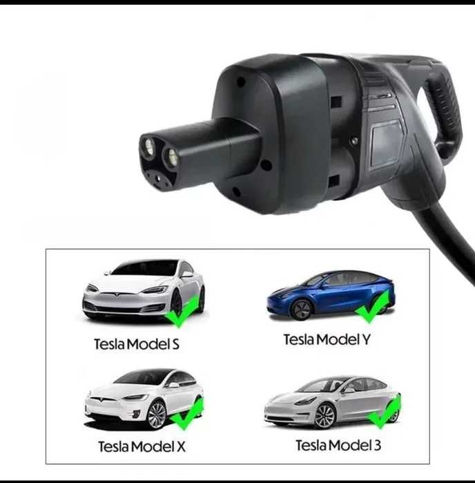 Перехідник CCS Combo 2 + type2 - tesla DC + AC адаптер 400А