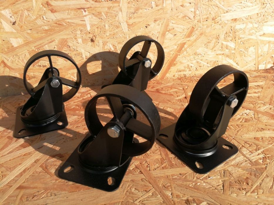 Kółka koła meblowe industrialne loft retro czarne