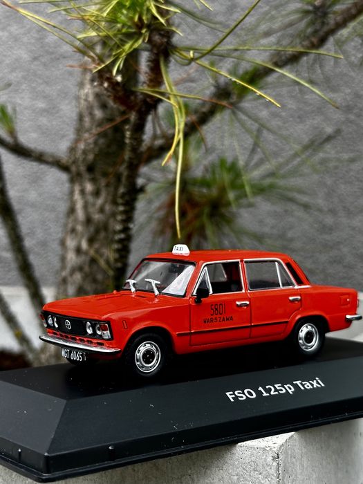 FSO Fiat 125P TAXI-auta PRL,legendy FSO,premium,autka,model