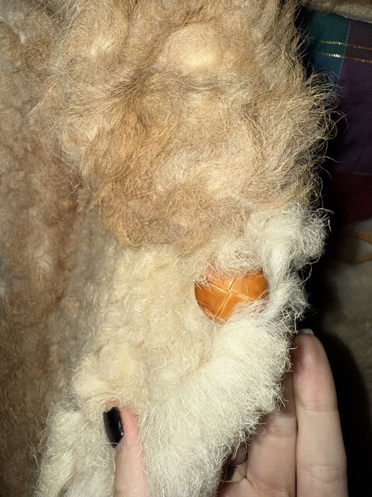 Casaco vintage de pelo de carneiro