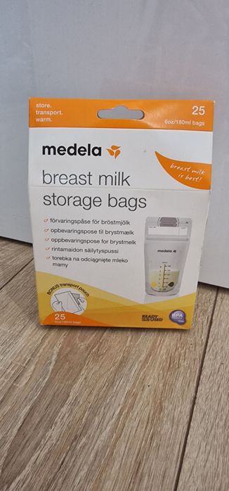NOWE Medela torebki do przechowywania pokarmu, mleka 25 szt