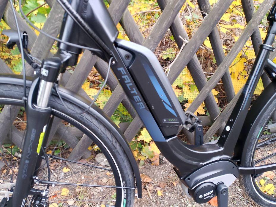 Rower elektryczny falter Bosch active line plus na pasek