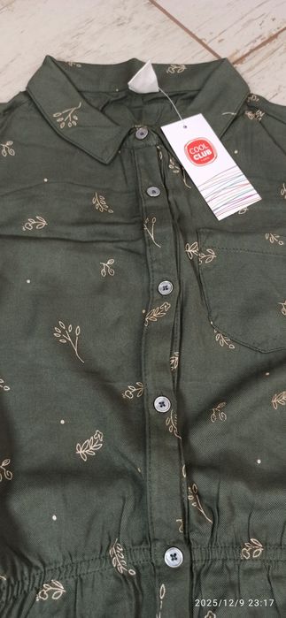 Nowa sukienka oliwkowa Cool Club 140/146