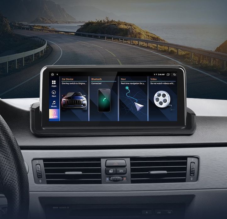 BMW E90 / E91 / E92 / E93 – Radio Android 15 10,25” CarPlay Android Auto 2GB/32GB GPS Nawigacja Stacja Multimedialna WiFi Bluetooth DSP 4G LTE PL