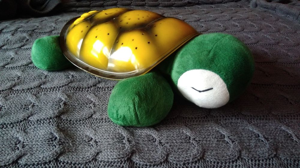 Lampka projektor żółw nowa