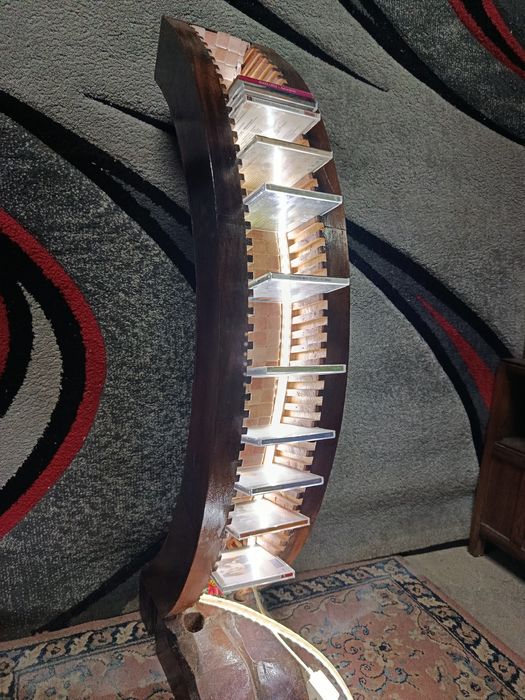 Candeeiro madeira maciça Led