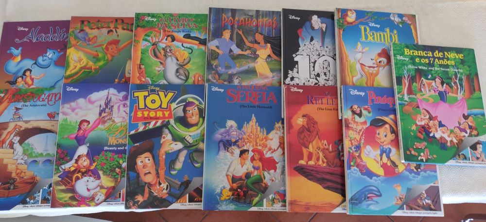 Coleção de clássicos da Disney em EN e PT