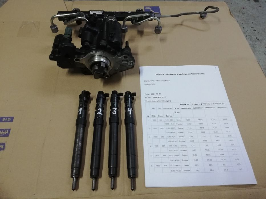 Układ paliwowy komplet pompa wtryskowa wtryskiwacze 2.0 tdci euro 5