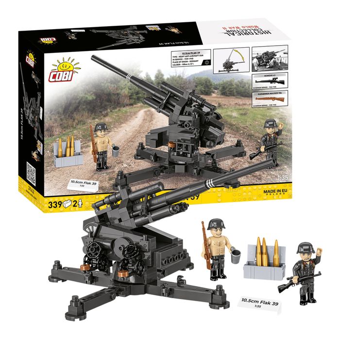 KLOCKI KONSTRUKCYJNE COBI 3142 Działo 10,5 Cm Flak 39 - 339 el.