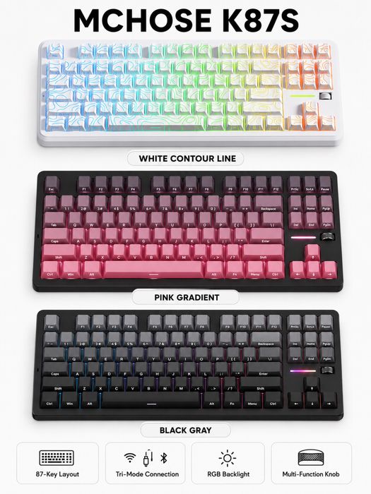 ‼️Клавіатура MCHOSE G75 G75 V2 G87 V2 K87S JET75 ACE68 G98 K99 ACE68 Turbo RGB