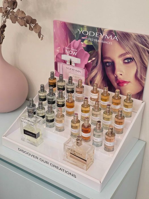 Стенд з парфумами yodeyma 26 шт (жіночі та чоловічі)