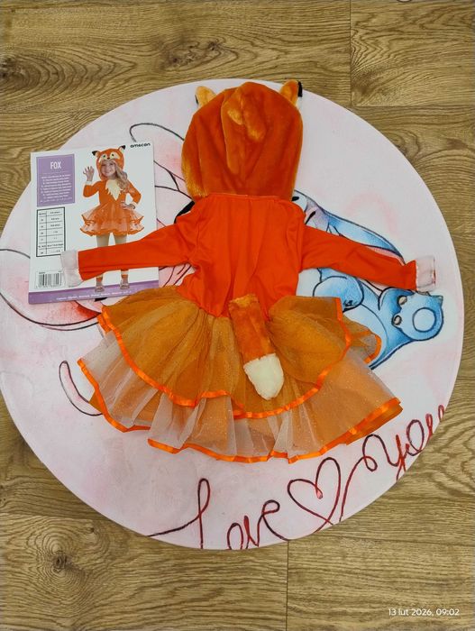 Strój lisek dla dziewczynki roz 110