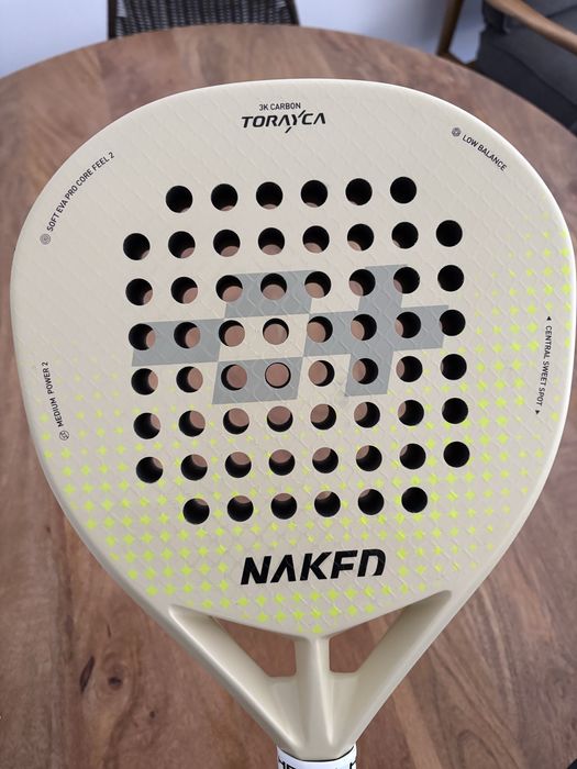Raquete Padel Naked Dream 3K - Como Nova - 360g - Carbono Toray