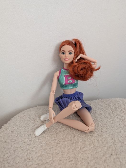 Nowa rudowłosa lalka Barbie Fashionistas made to move ooak