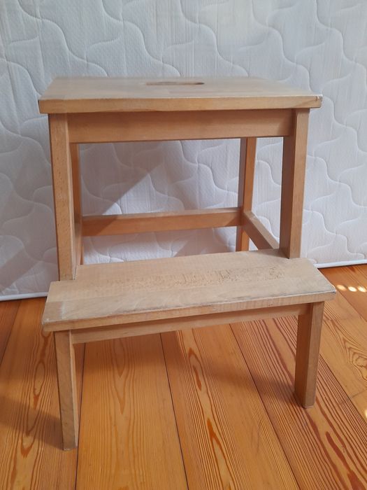 BEKVAM IKEA escadote com 2 degraus em faia, 50 cm