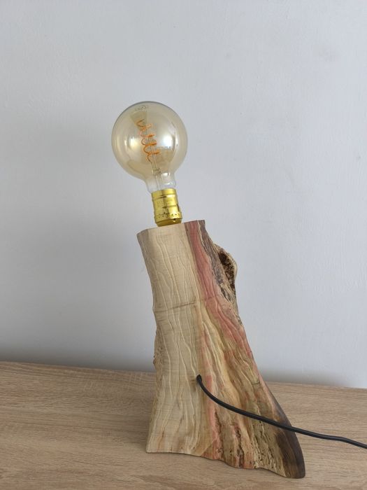 Светильник из дерева "Время"