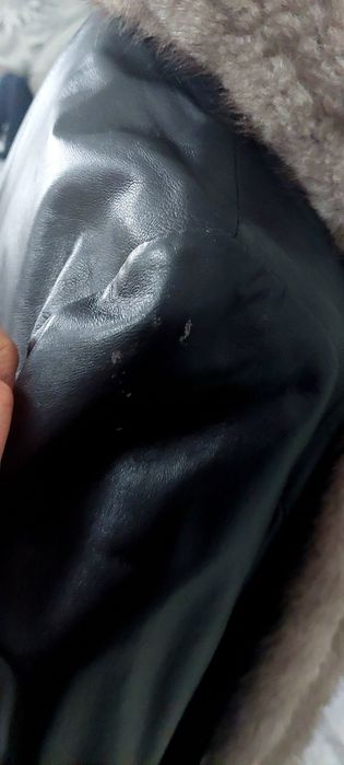 Skórzany płaszcz Max Mara M