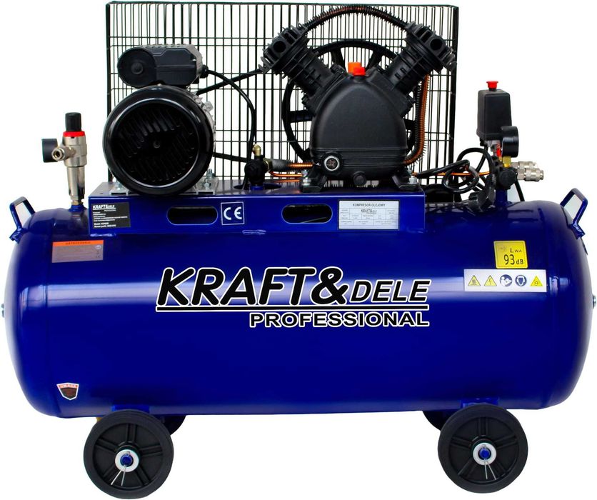 Kompresor Olejowy Sprężarka 100L 230V 2Tłokowy Powietrza New Model*