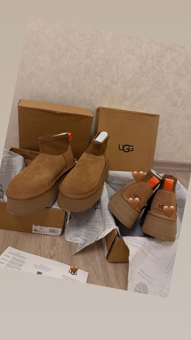 UGG dipper mini platform 40 на 25-25,5 см угг на постформі