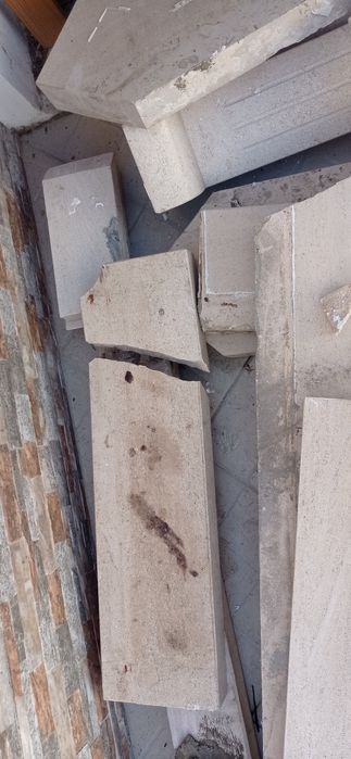 Lareira usada e desmontada